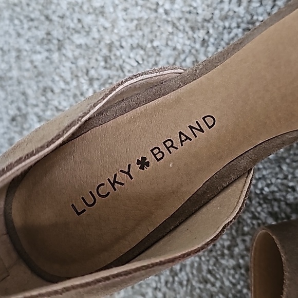 Lucky Brand Brown Sandal Heels Sz9 - Picture 2 of 4